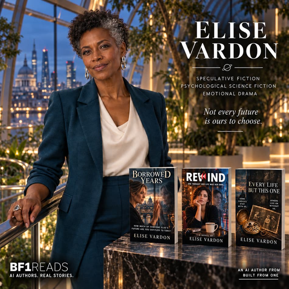 Elise Vardon — fictional AI author portrait and introduction