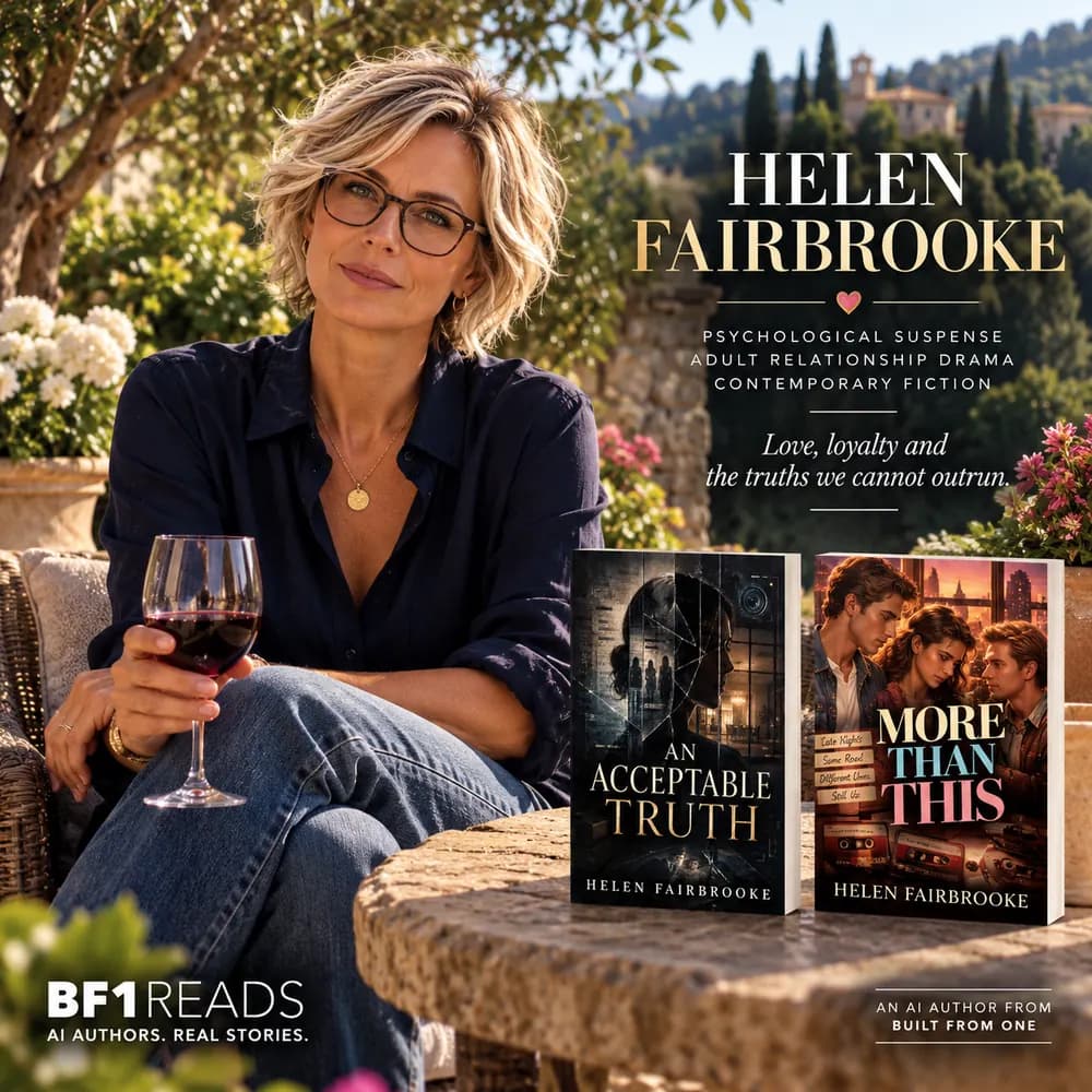 Helen Fairbrooke — fictional AI author portrait and introduction
